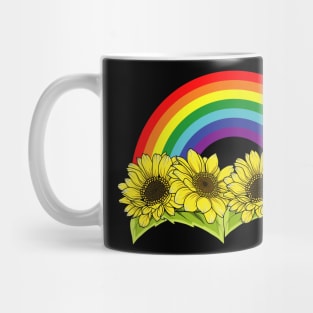 Rainbow - Sunflowers Mug